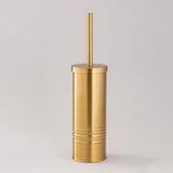 Gold Cylindrical Toilet Brush Holder