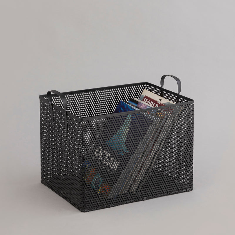 Powder-coated steel basket