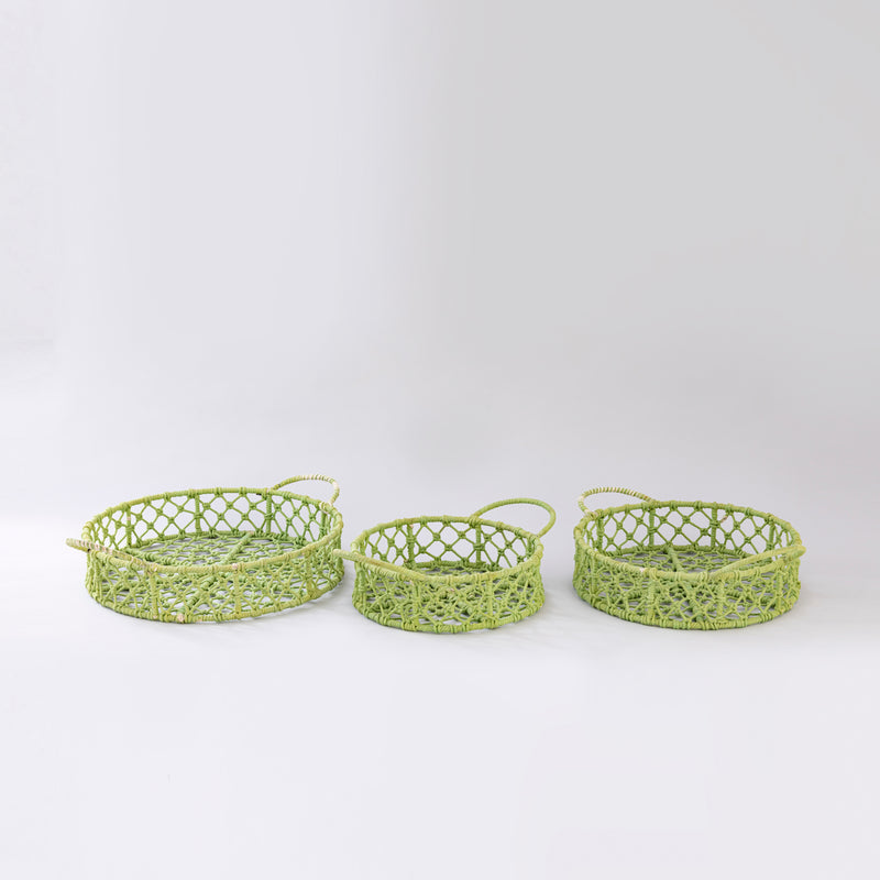 handwoven Green Baskets