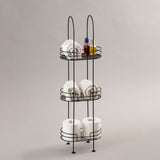 Oval Free-Standing 3 Tier Rack