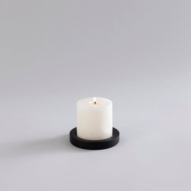 CANDLE HOLDERS BLACK - SET OF 5