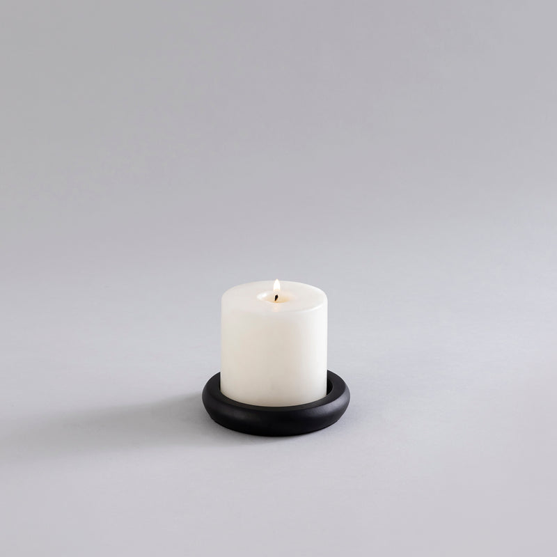 CANDLE HOLDERS BLACK - SET OF 5