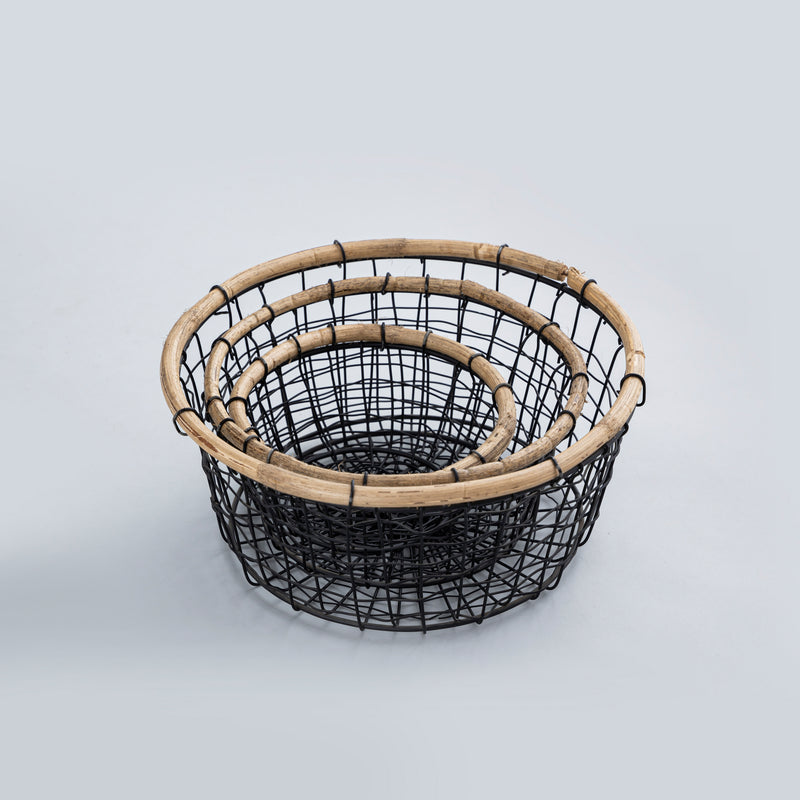 S/3 woven baskets