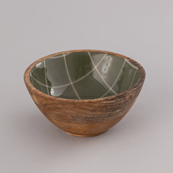 Round-Shaped Wooden Bowl