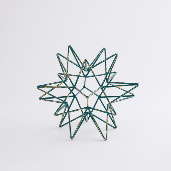 Green-Gold Decorative Stand
