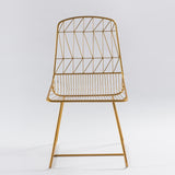 Gold criss-cross Chair