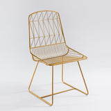 Gold criss-cross Chair