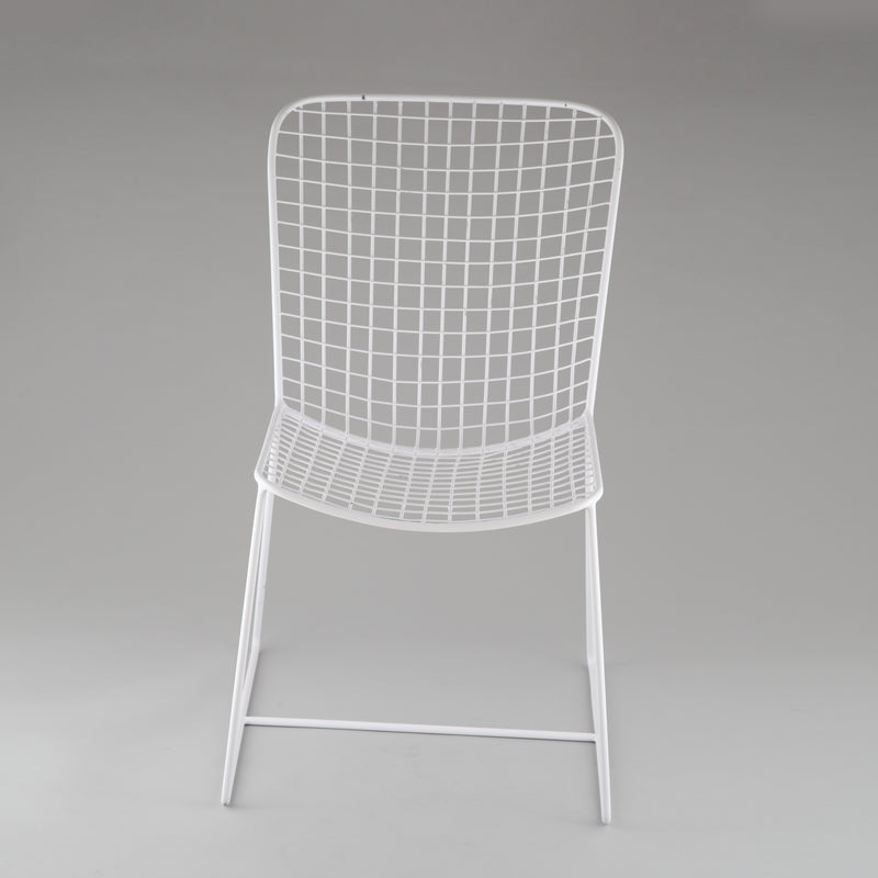 White wireframe Chair