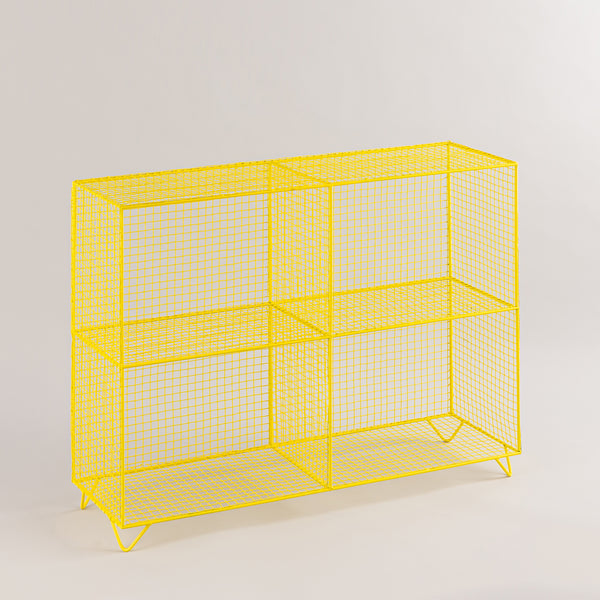 Yellow Colored Iron Rack