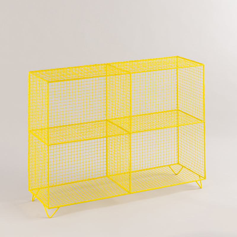 Yellow Colored Iron Rack