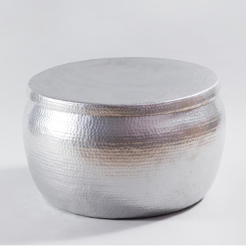 Shiny Silver Tumbler Table