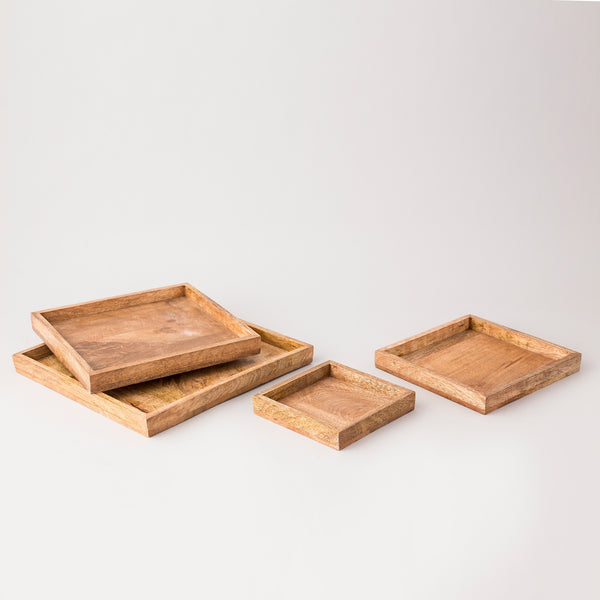 Square Fence Tray Set of 4